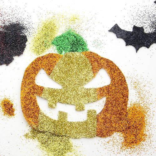 Miniatura 6 de BAZIC - Brillantina, color verde, polvo brillante para niños, pinturas de limo para manualidades, arte de uñas, esmalte de piel, fiesta de Halloween