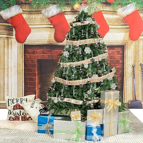 Miniatura 9 de 24 adornos de bola de Navidad transparentes inastillables, esferas decorativas de Navidad, esferas delicadas para decoración (2.36 pulgadas, negro)