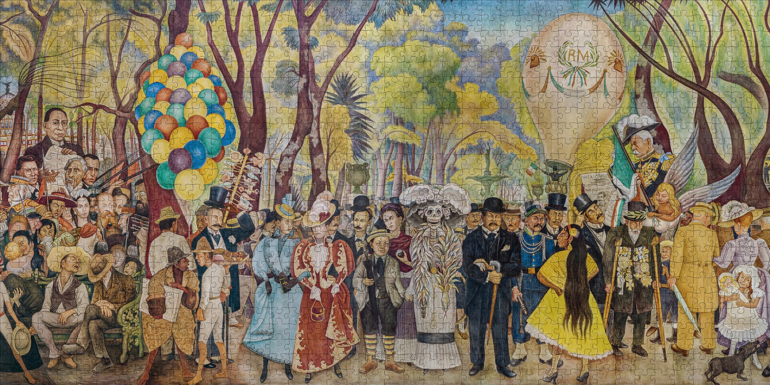 Pomegranate 1000-Piece Jigsaw Puzzle for Adults, Diego Rivera's Dream of a Sunday Afternoon in Alameda Park, Matte Finish, Snug Fit - Image 2