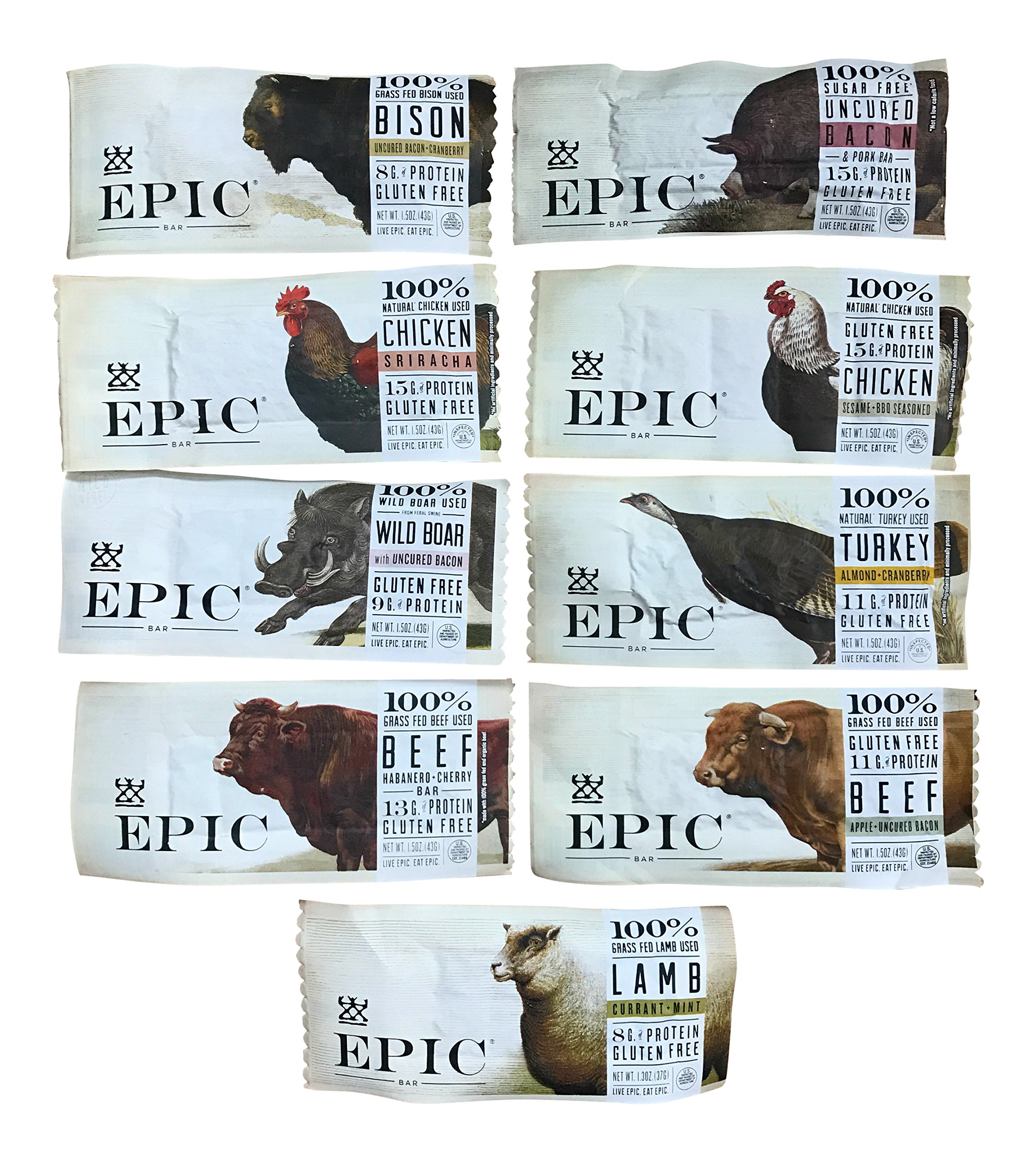 Buy Epic Epic Bars Variety Pack, 9 Flavors (9 Pack) Online at