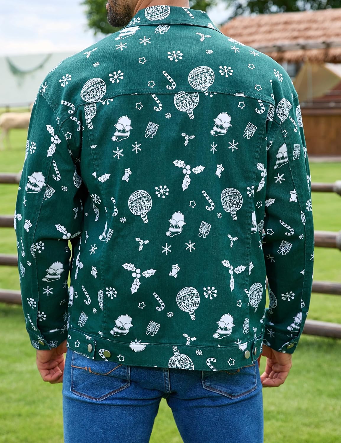 Bindefon Jaqueta jeans masculina de Natal para caminhoneiro, sem forro, estampada, para homens em promoção! Veja a oferta e mais achadinhos de Jaquetas & Casacos 9 Hoje é o melhor dia para comprar Bindefon Jaqueta jeans masculina de Natal para caminhoneiro, sem forro, estampada, para homens com aquele preço maroto! Promoção! Aproveite a oferta! 9