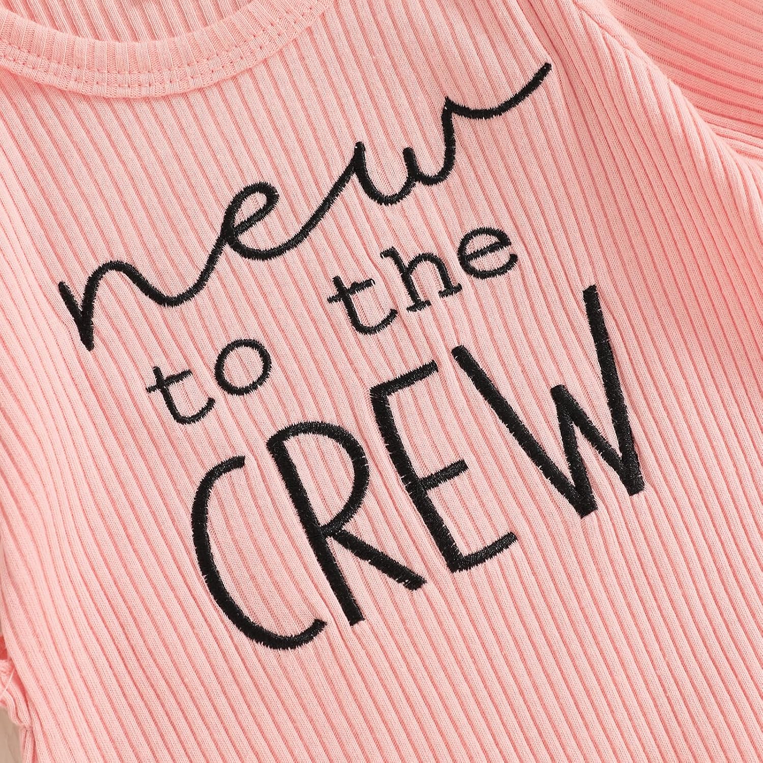 allshope Infant Baby Girl Fall Outfit Sweatshirt Romper Little Sister Lil Sis Long Sleeve Jumpsuit Newborn Clothes image 5