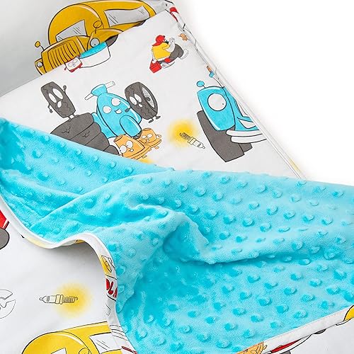 Miniatura 5 de JumpOff Jo - Tapete para siesta para niños, saco de dormir para niños con almohada extraíble y manta ultrasuave para preescolar, guardería y fiestas