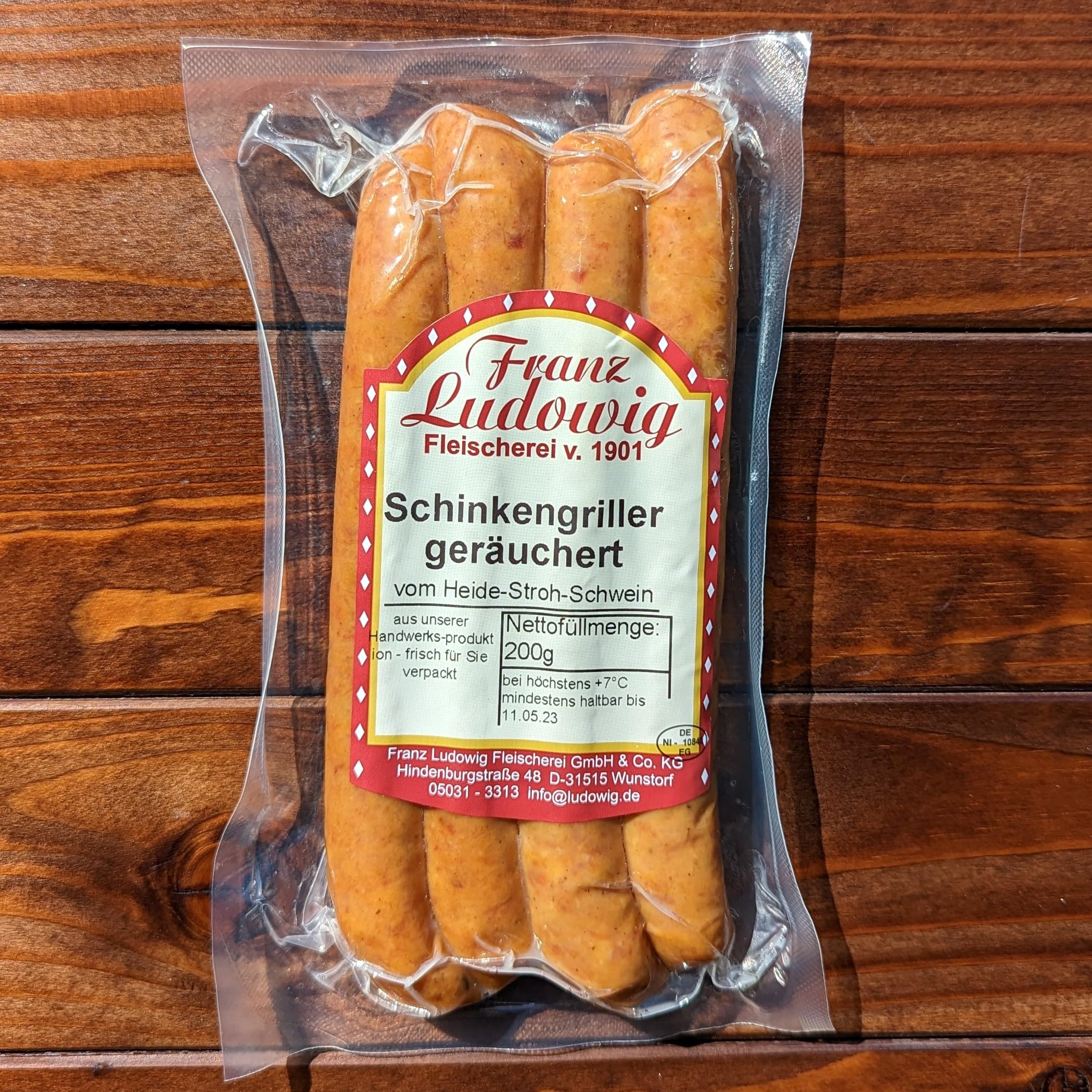 Franz Ludowig Premium Grillwurst Mixpaket, 7 Sorten Bratwurst, Schweinefleisch und Geflügel, 30 Würstchen, 1460g, Gekühlt, Schinkengriller, Minigriller, Bärlauch, Gyros