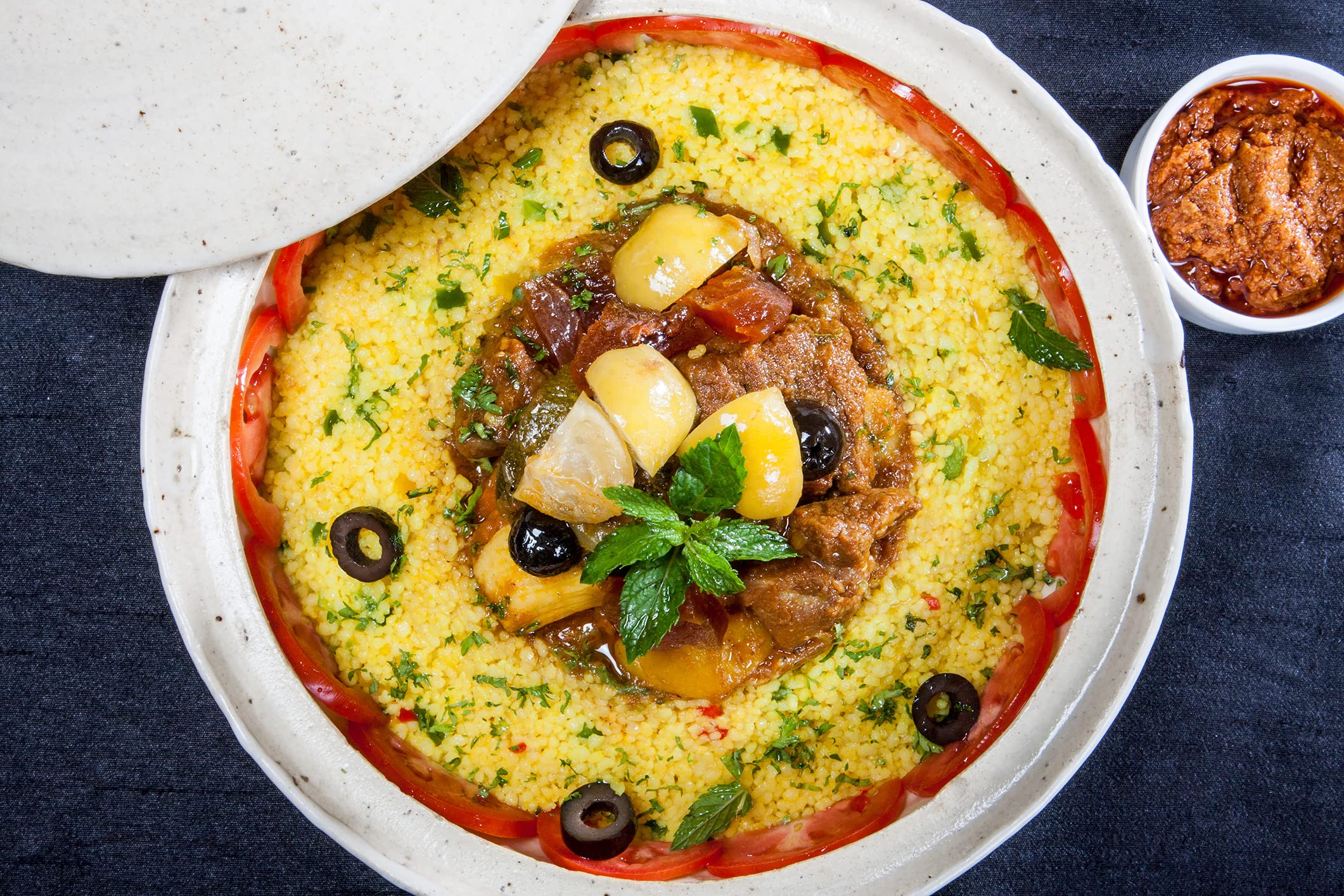 Bresc Harissa - 6x 450g - vegane Gewürz-Paste, authentisch nordafrikanisch pikante Kräutermischung für Fleisch- und Gemüse-Gerichte, Spice Mix mit Chili und Knoblauch