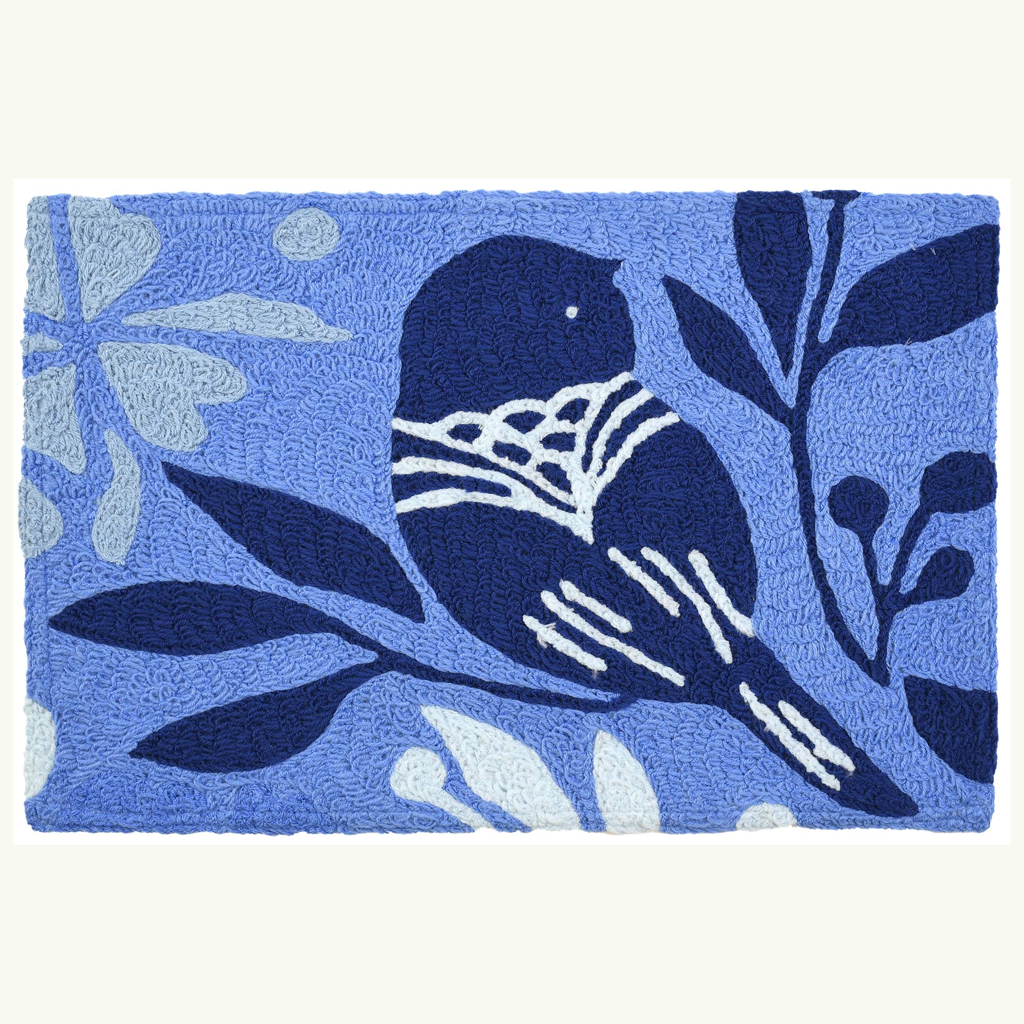 Bluest Bluebird 20 x 30 Jellybean Accent Rug
