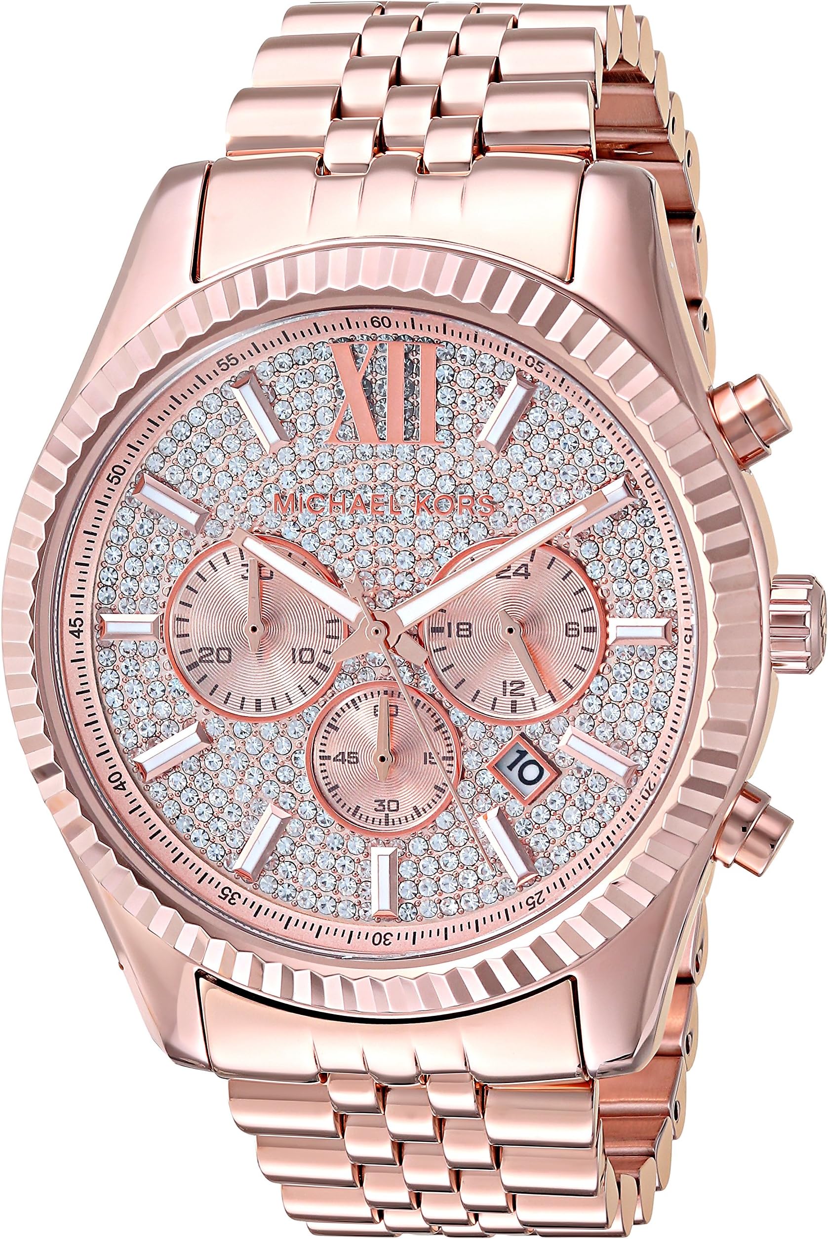 Michael Kors Men's MK8580 Analog Display Analog Quartz Rose Gold Watch