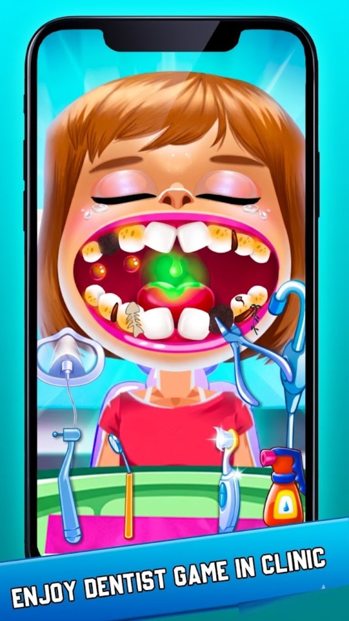Aplicación Feliz Dentista Diversión Boca Juegos - Pequeños Juegos de ...