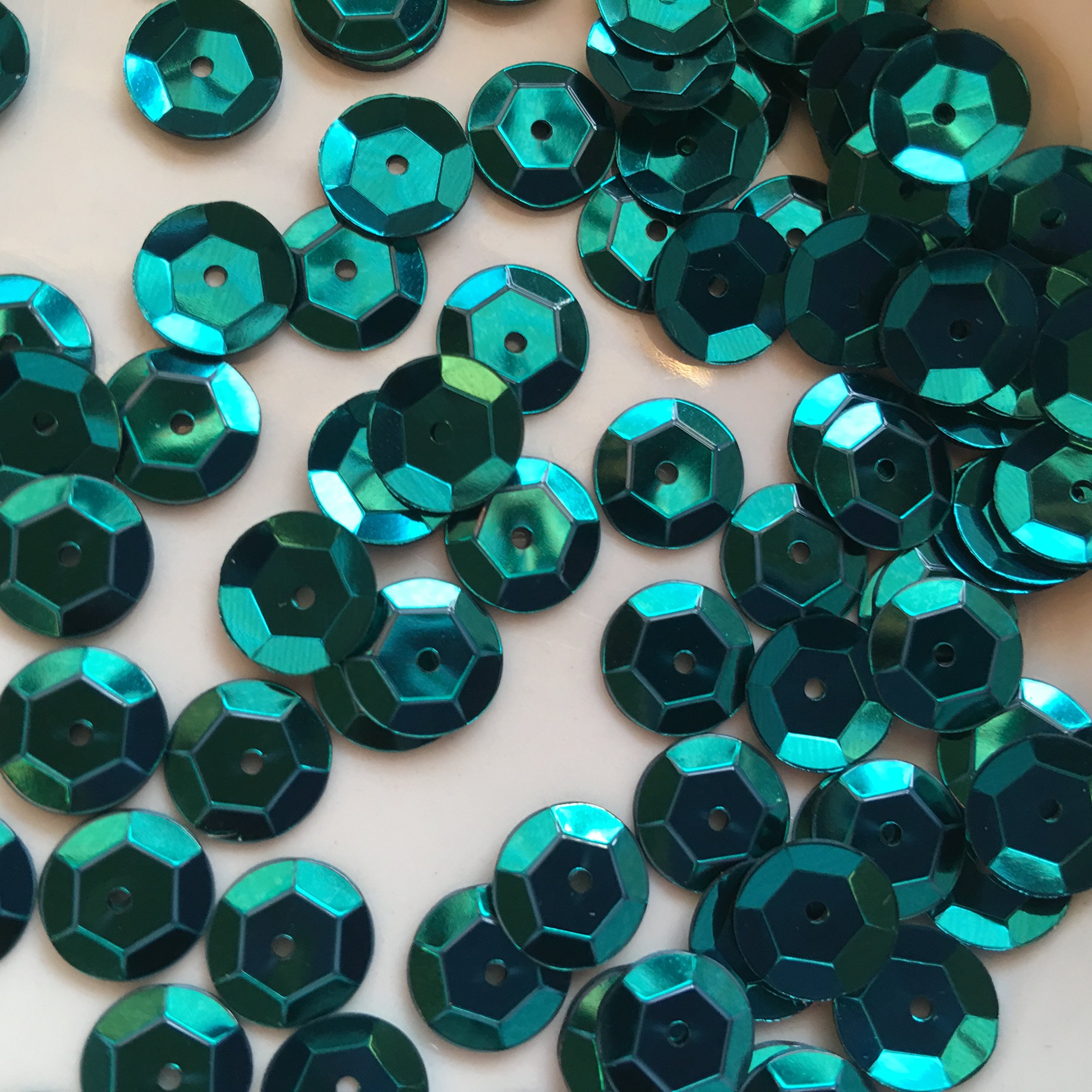 Sequins 10mm 1000/Pkg Aqua Color