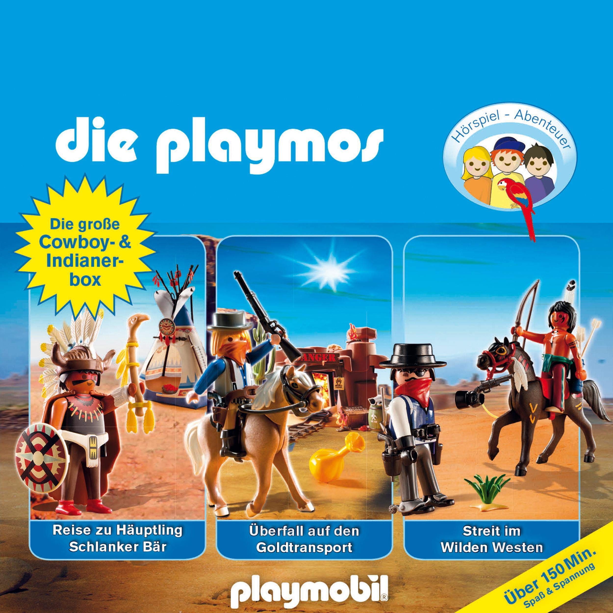 Cover art for Die große Cowboy- und Indianer-Box. Das Original Playmobil Hörspiel