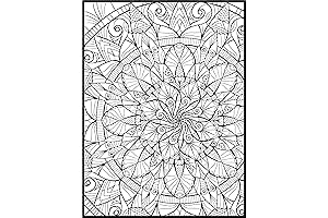 Giant Mandala Coloring Poster: The Ultimate Stress Reliever Poster for Adults