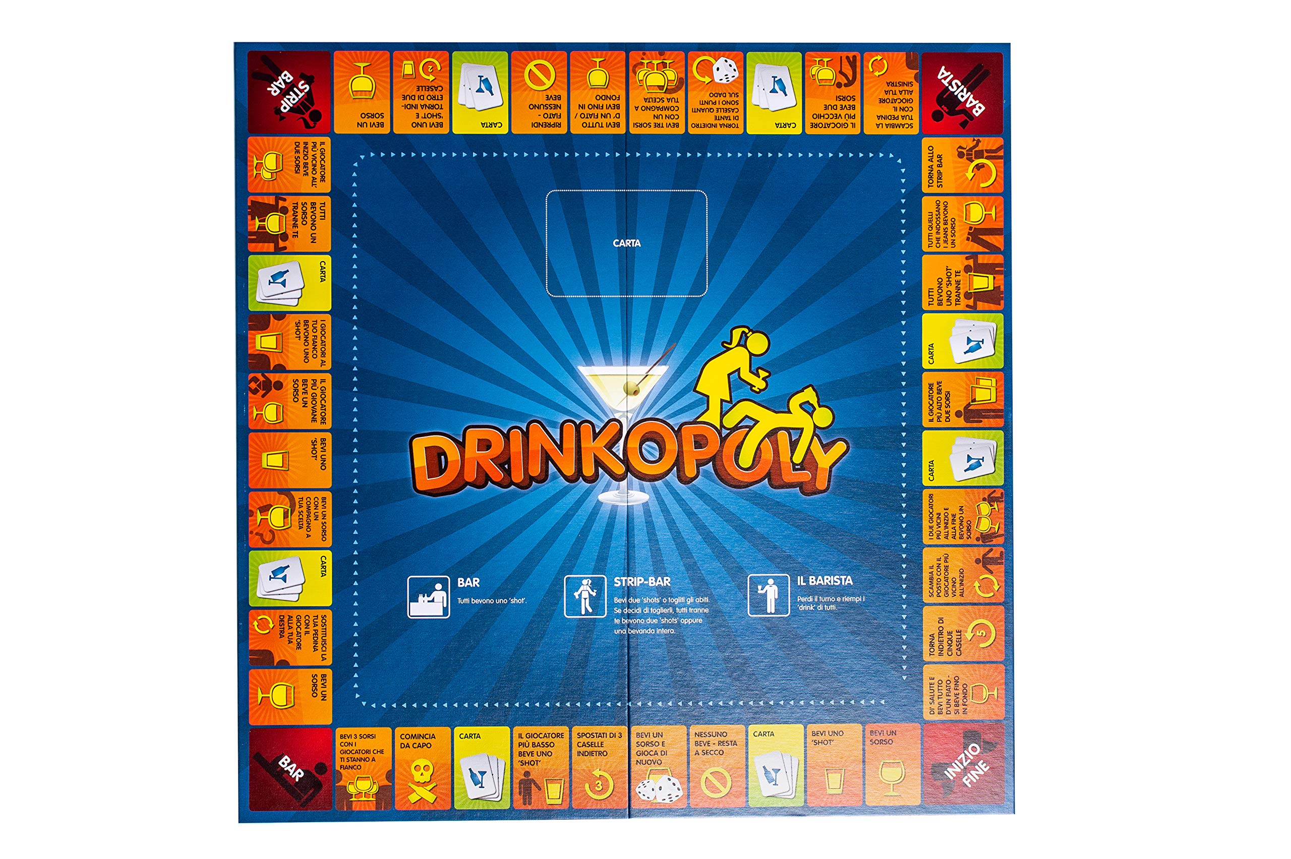 Asmodee, Drinkopoly, Gioco da Tavolo, Party Game per Adulti, 1+ Giocatori, 18+ Anni, Edizione in Italiano