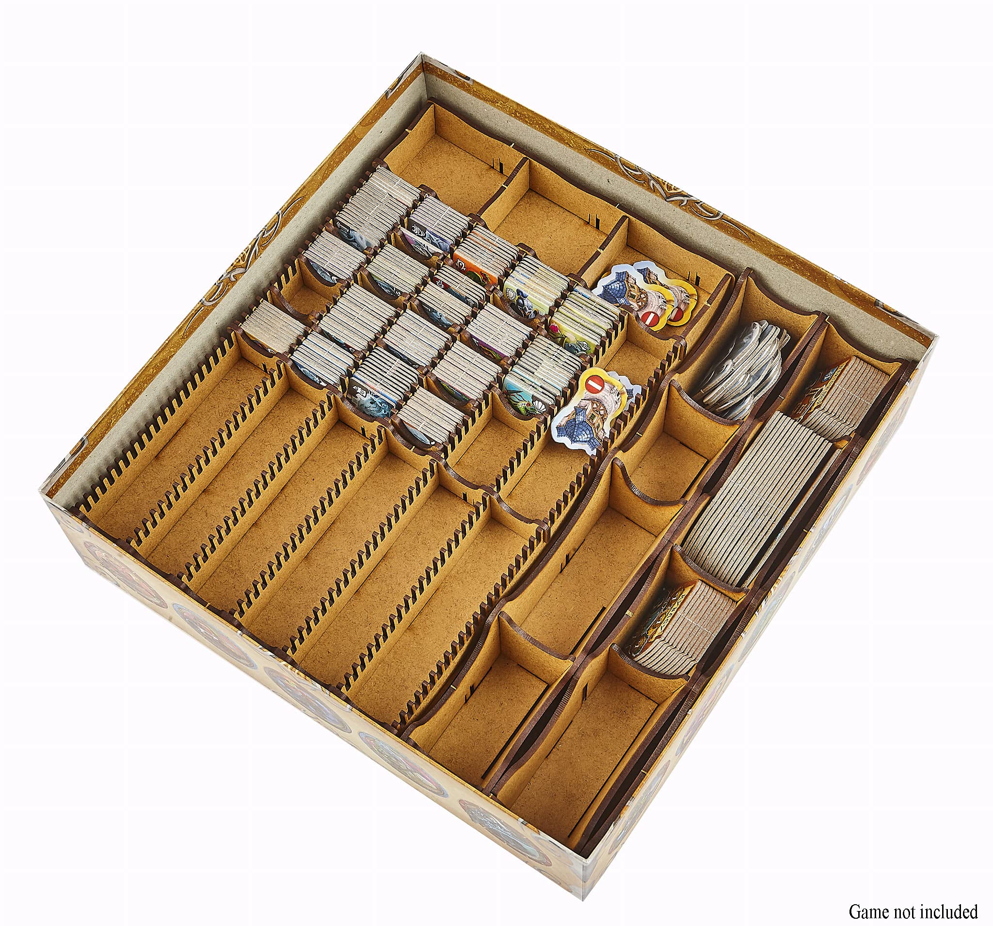docsmagic.de Organizer Insert for Small World of Warcraft Box, Brown - Image 3
