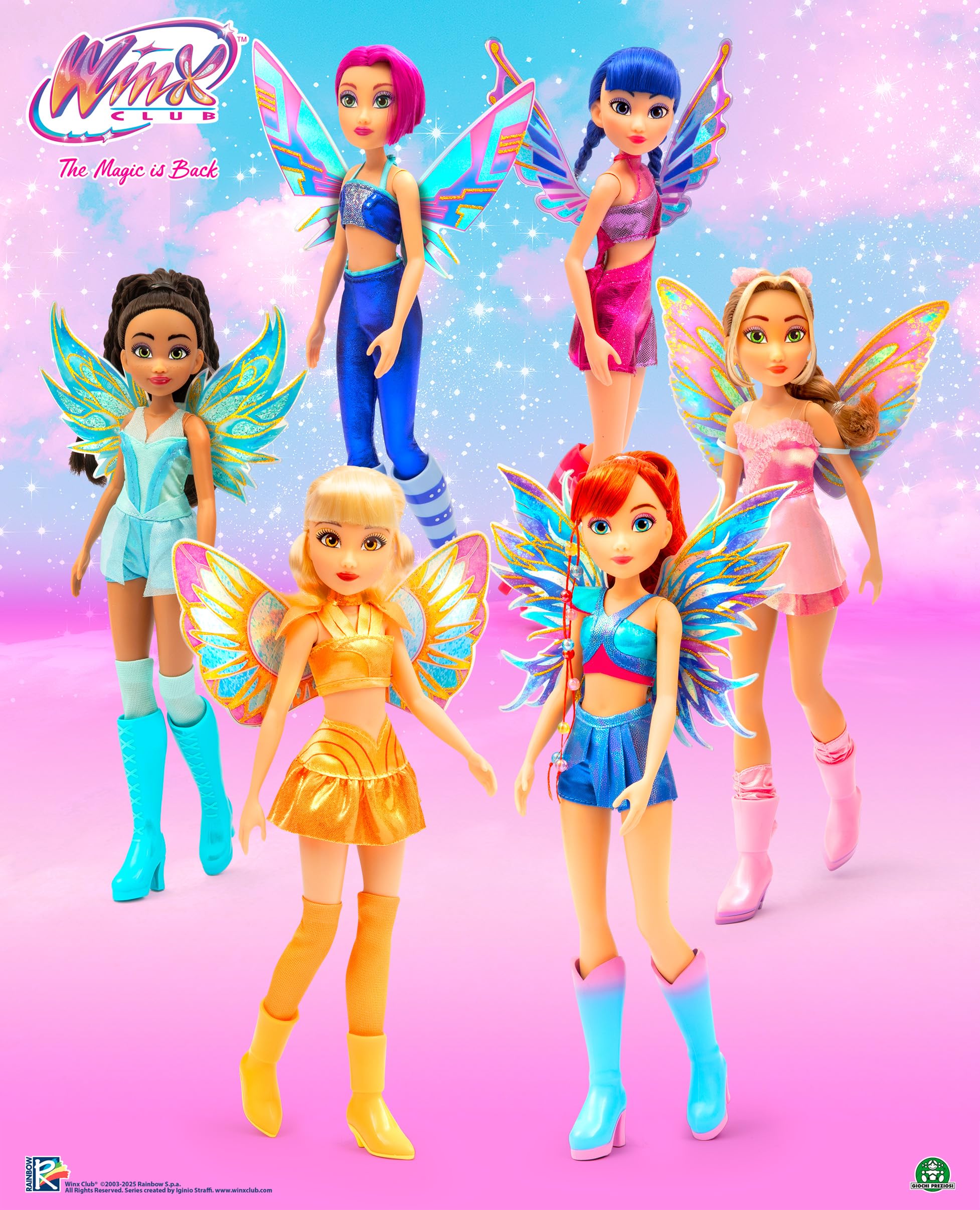 Winx Club Musa | Bambola Magic Reveal Ali Intercambiabili