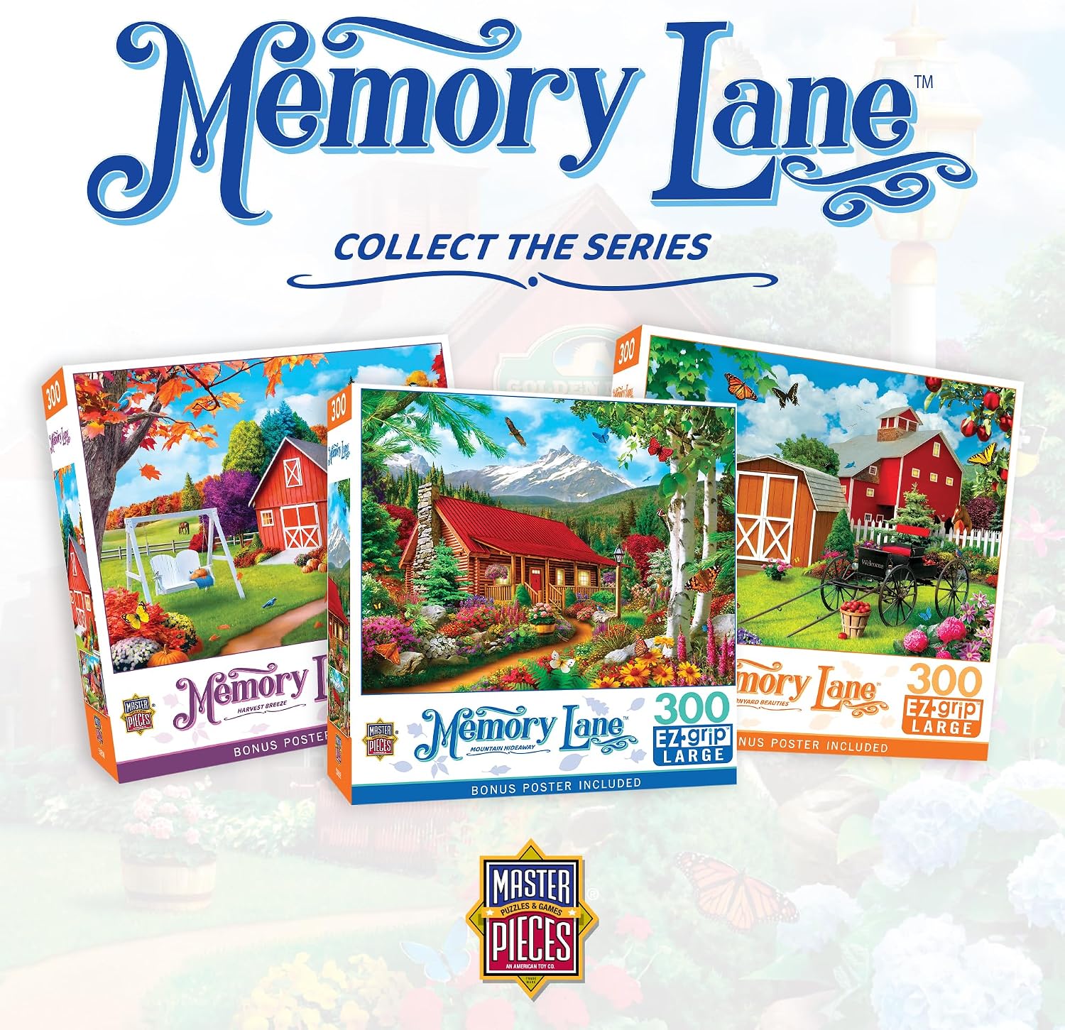 Masterpieces 300 Piece EZ Grip Jigsaw Puzzle - Goldmane Farms - 18"x24"