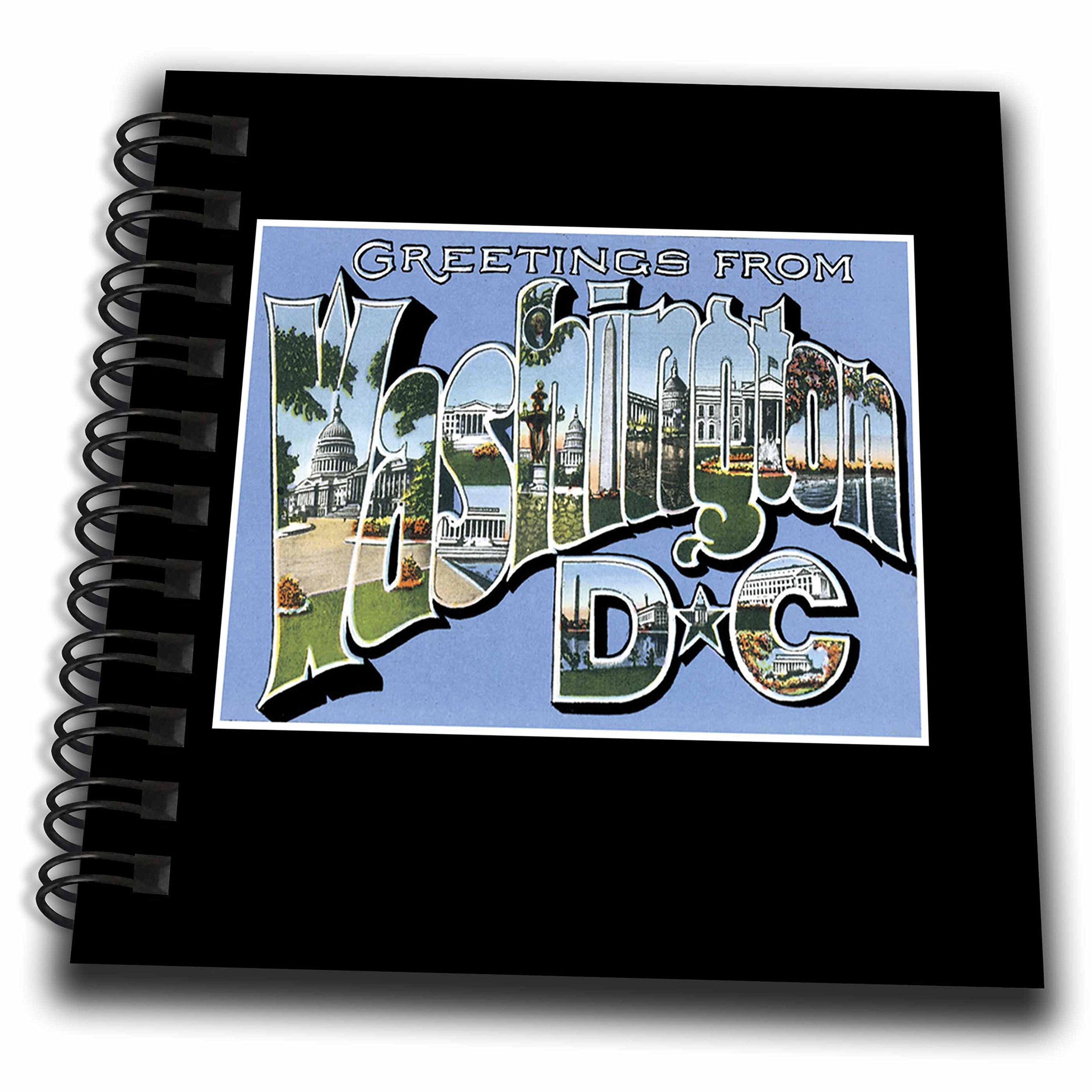 Mini bloc-notes Washington DC carnet de notes compact 10,2 cm 3dRose