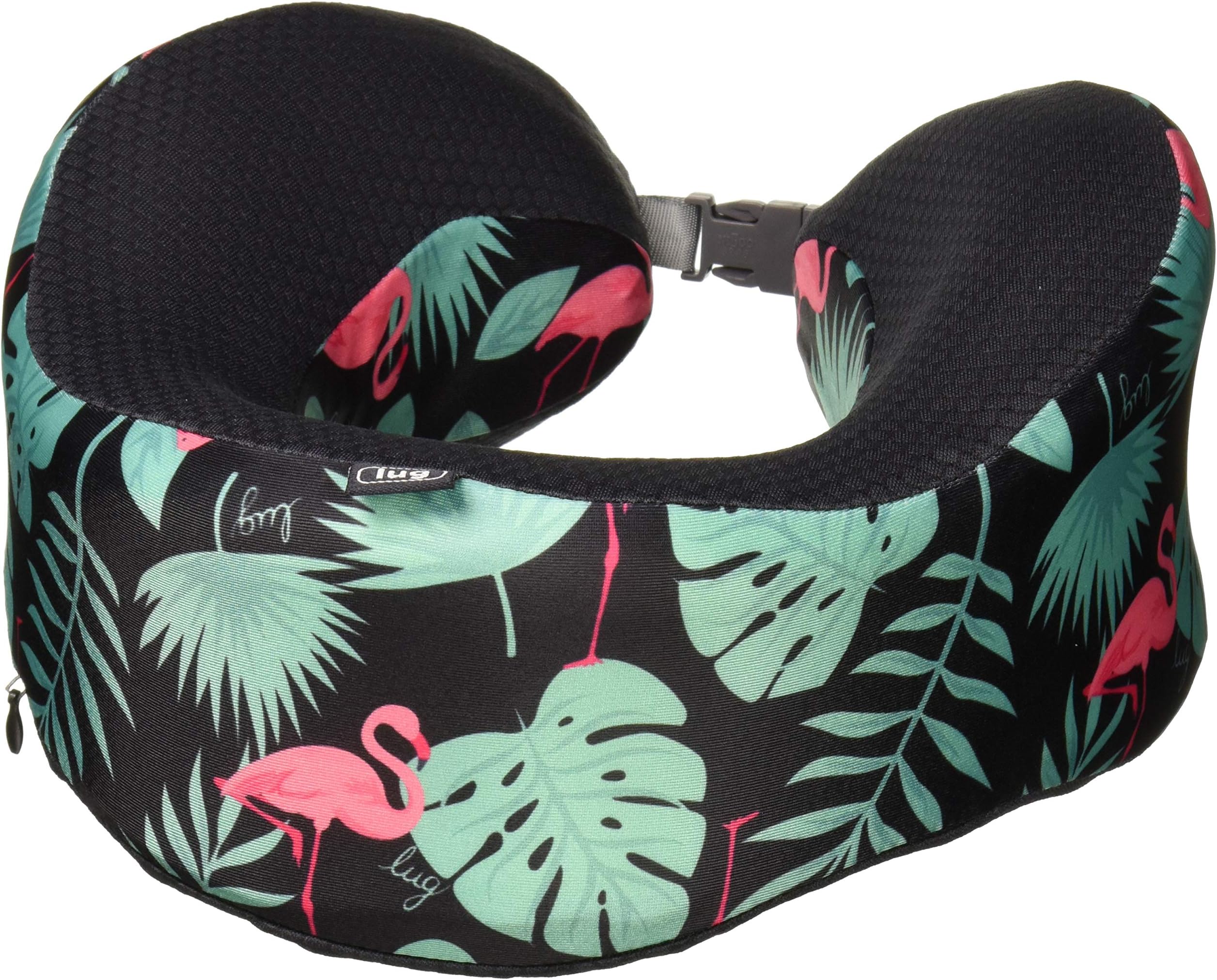 Lug Women's Snuz Wrap, Flamingo Black, One Size, Snuz Wrap Travel Pillow