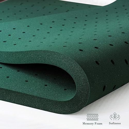 Vista 18 de CHUN YI Cubrecolchón con infusión de gel de 2 pulgadas, espuma viscoelástica refrescante, transpirable, soporte corporal ventilado