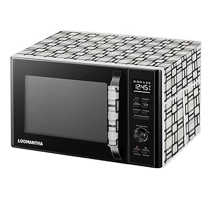 LOOMANTHA miles to go.... Appliance Cover Combo Pack - Microwave Oven Cover and Handle Cover (Grey )