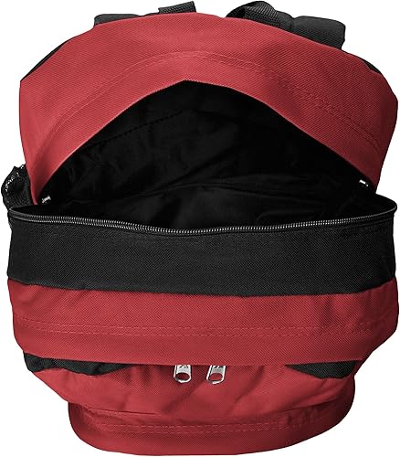 Vista 6 de Everest Mochila con doble compartimento principal, Borgoña, Mochila con doble compartimento principal