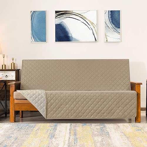 Vista 116 de Chun YI. - Funda reversible para sofá, funda para sillón, fácil de instalar, lavable, cubiertas para sala de estar. Negro