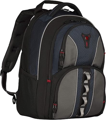Miniatura 5 de Wenger Mochila para portátil de cobalto, se adapta a portátiles de 16 pulgadas, para hombres y mujeres, azul/gris