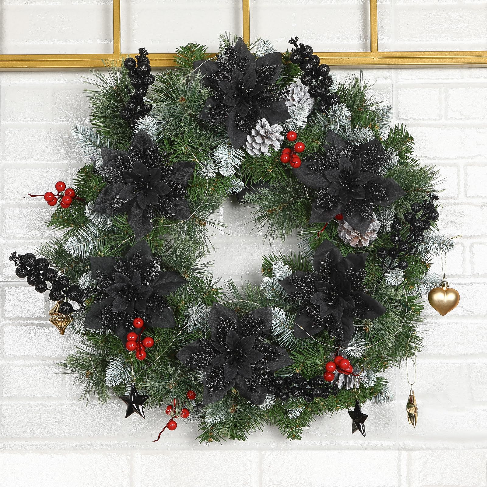 Amazon.com: Alupssuc 24 Pcs 3 Styles Glitter Christmas Tree Picks