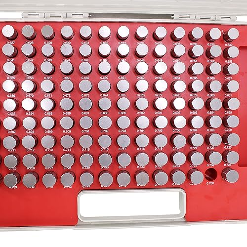 Miniatura 12 de (R) Juego de medidores de pasador de acero menos tratado térmicamente con estuche de almacenamiento M1 190 piezas 0.061"-0.250