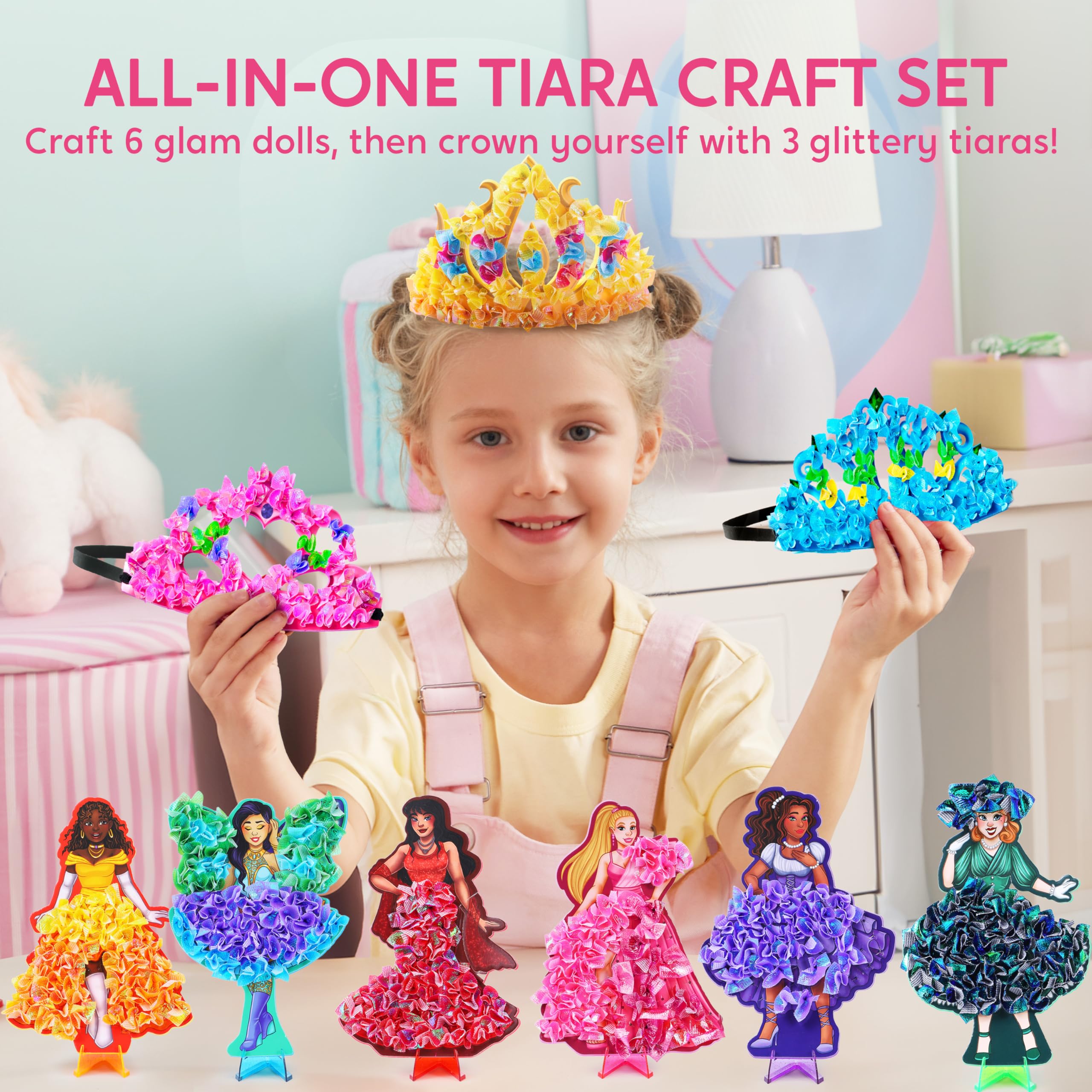 Klever Kits Poke in Fun Art Craft Kits for Girls Ages 4-8, Princess Dress-up, Art Activities, DIY Craft Kits, Birthday Gifts for Kids Ages 4 5 6 7 8+ - 3