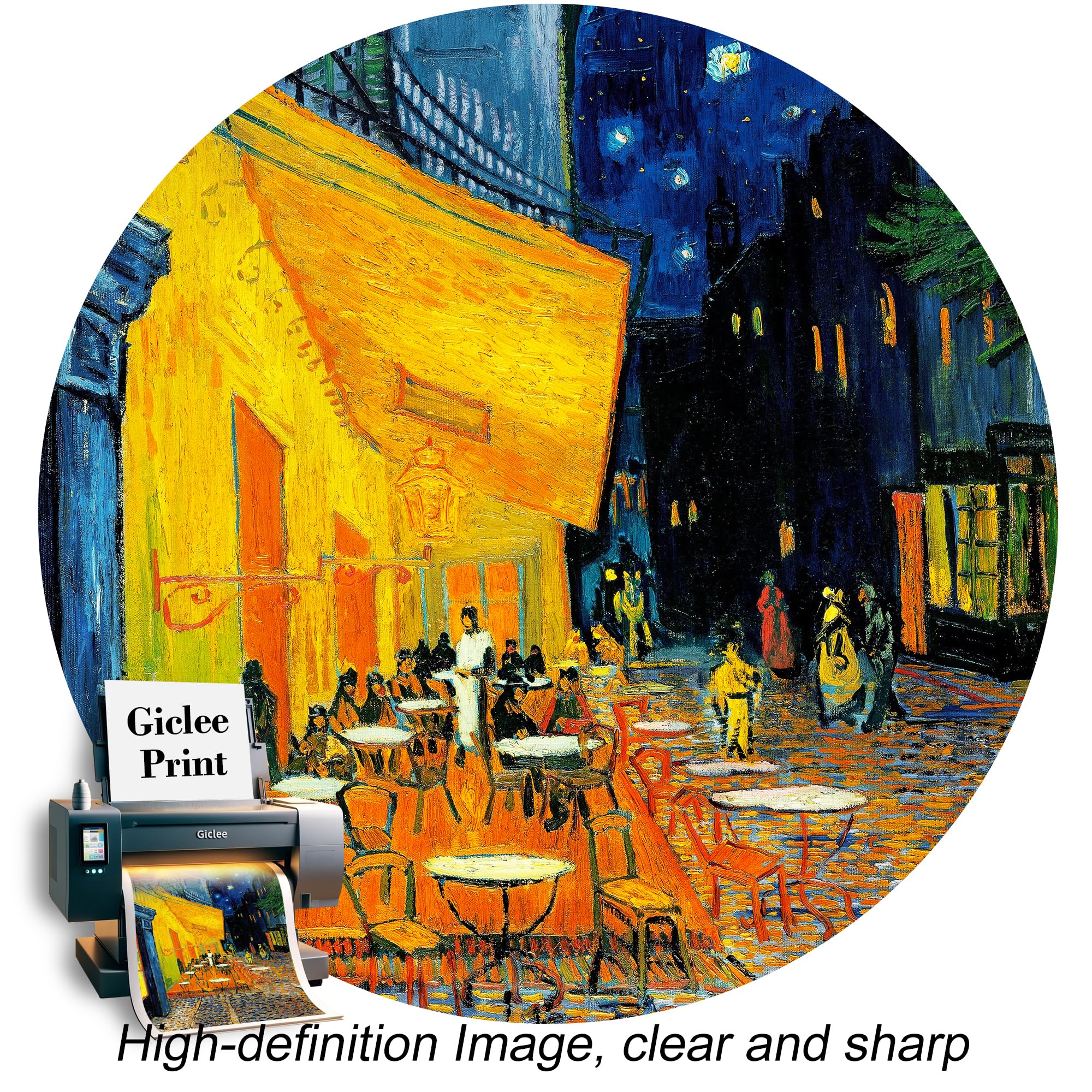 Amazon.com: Café Terrace at Night by Vincent Van Gogh.Framed Size