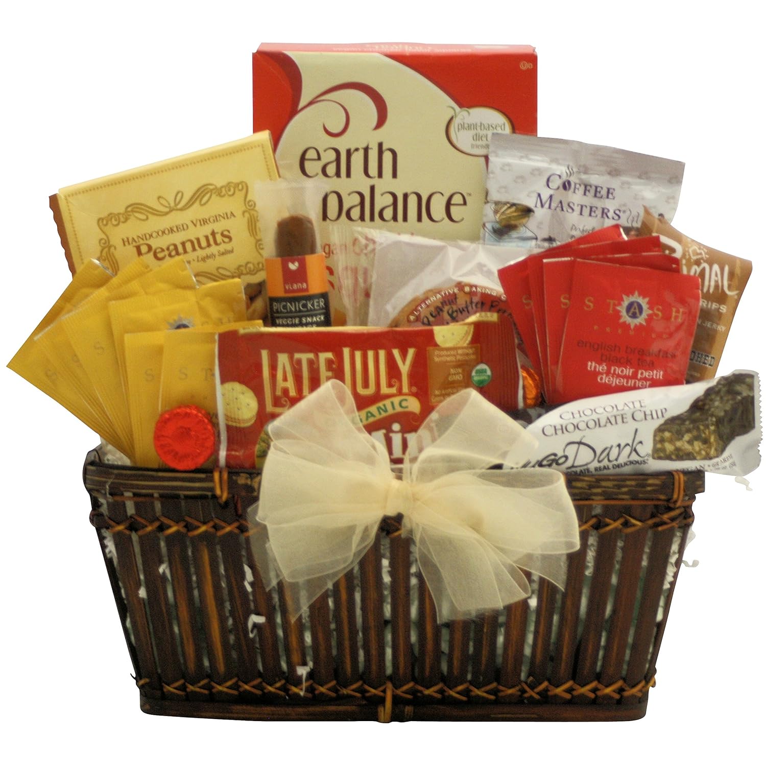 GreatArrivals Simply Vegan Gourmet Gift Basket, 4 Pound Grocery & Gourmet Food
