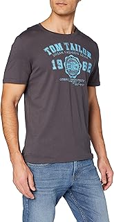 TOM TAILOR Herren Logodruck T-Shirt