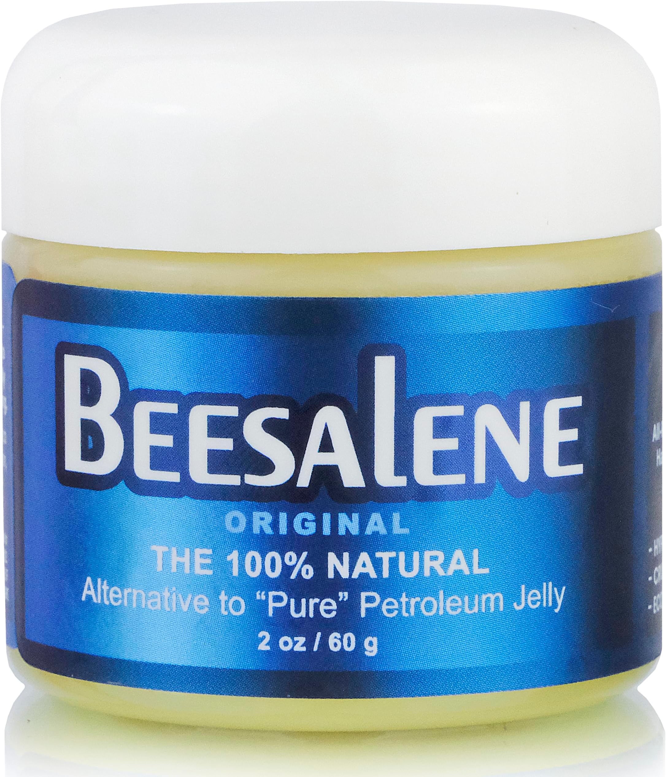 Beesalene Original Unpetroleum - 100% Natural & Hypoallergenic Alternative to Petroleum Jelly - Lips, Hands, Baby, Makeup Remover and More (2 Ounce)