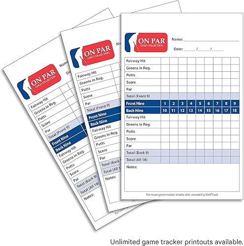 Miniatura 7 de ON PAR Premium - Soporte para tarjeta de puntuación de golf con efecto avestruz