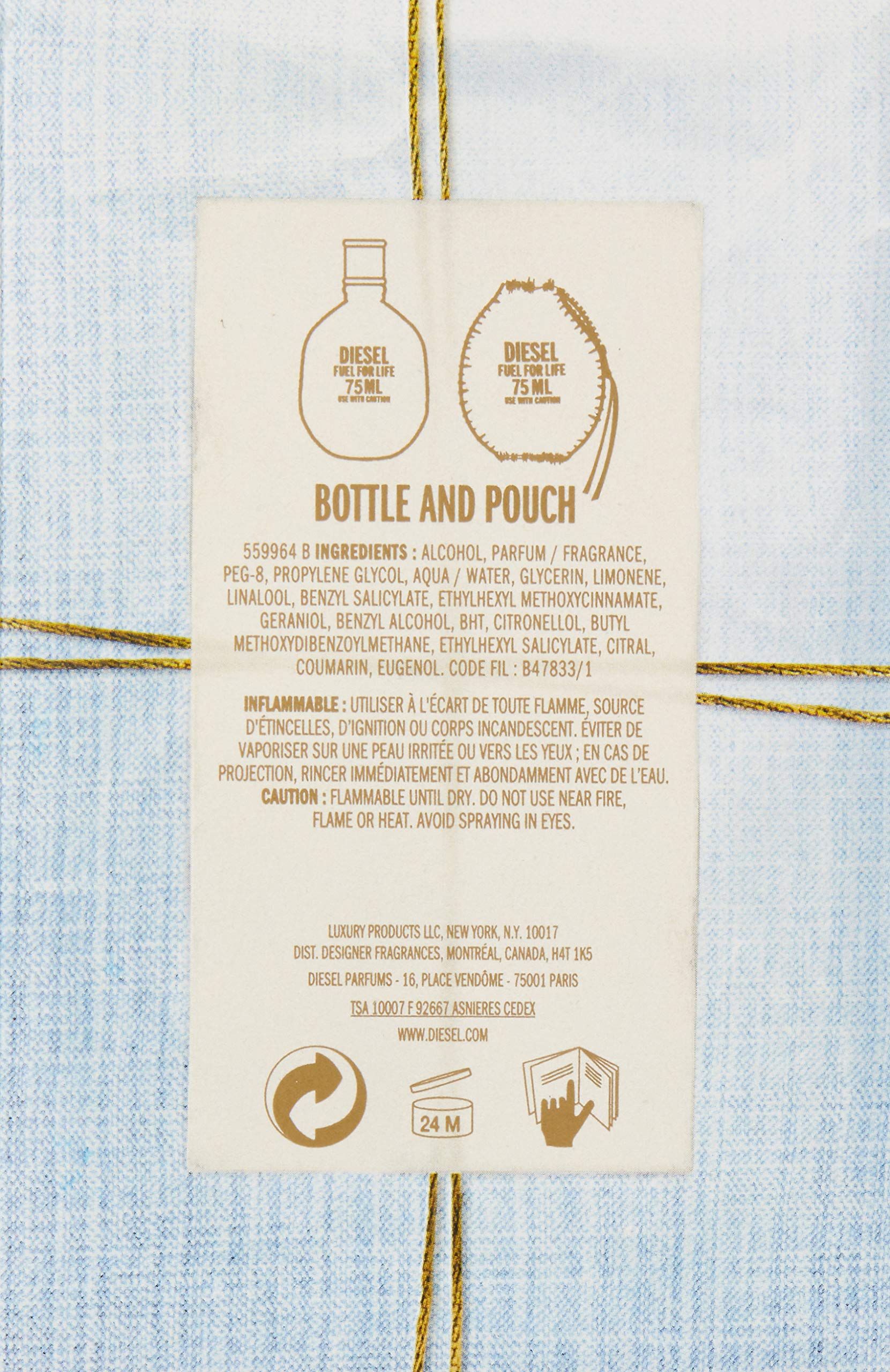 Diesel Fuel for life Denim Collection femme / woman, Eau de Toilette, woda toaletowa w sprayu, 75 ml