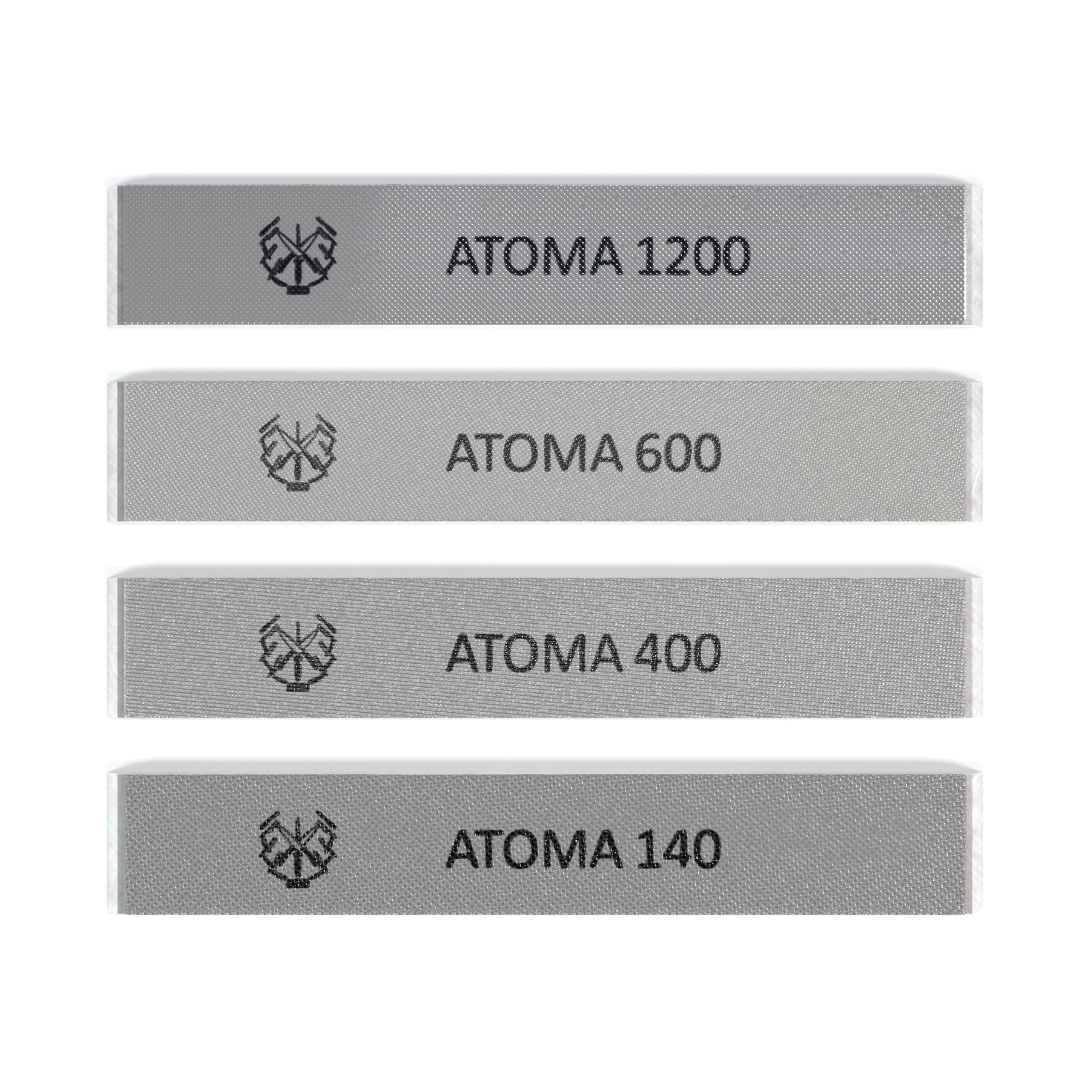 1x6 Atoma Diamond 140, Finest Atoma Grit, zaawansowana technologia diamentowa, aluminium o grubości 3 mm, kompatybilny z dowolnym standardowym JIGS do noży, Edge Pro, Hapstone i TSProf uchwyt na