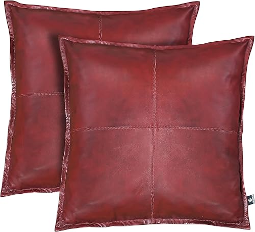 Miniatura 1 de Funda de almohada de piel de cordero  Funda de cojín decorativa para sofá  Fundas para sala de estar y dormitorio, 18 x 18 pulgadas  SPN Caja Roja