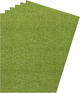 Corrugated Cardboard Paper Sheets, Corrugated Paper Cardboard Inserts [for Craft and DIY Projects] - 11.8x8.3 Inch/Green/10 Pcs