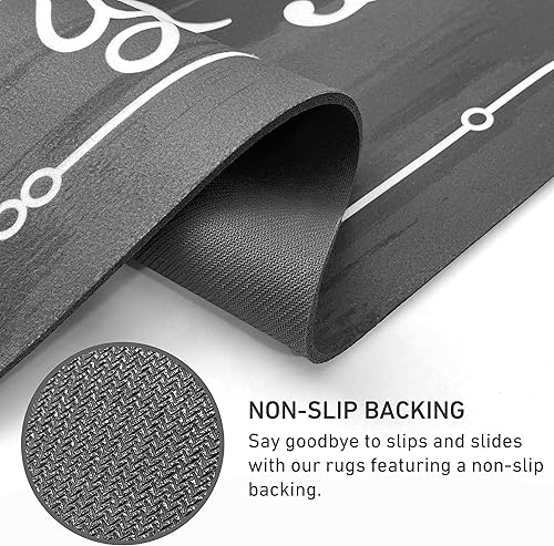 Miniatura 6 de KOZYFLY - Alfombra antideslizante para cuarto de lavandería, de 20 x 60 pulgadas, lavable, alfombra de cocina, alfombra de lavandería impermeable,