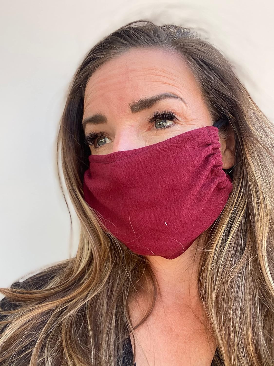 Adult One Layer Mask, Breathable, Gauze, Travel Mask, School Mask, Lightweight, Cheesecloth Face Mask, Cotton, Adjustable, Washable