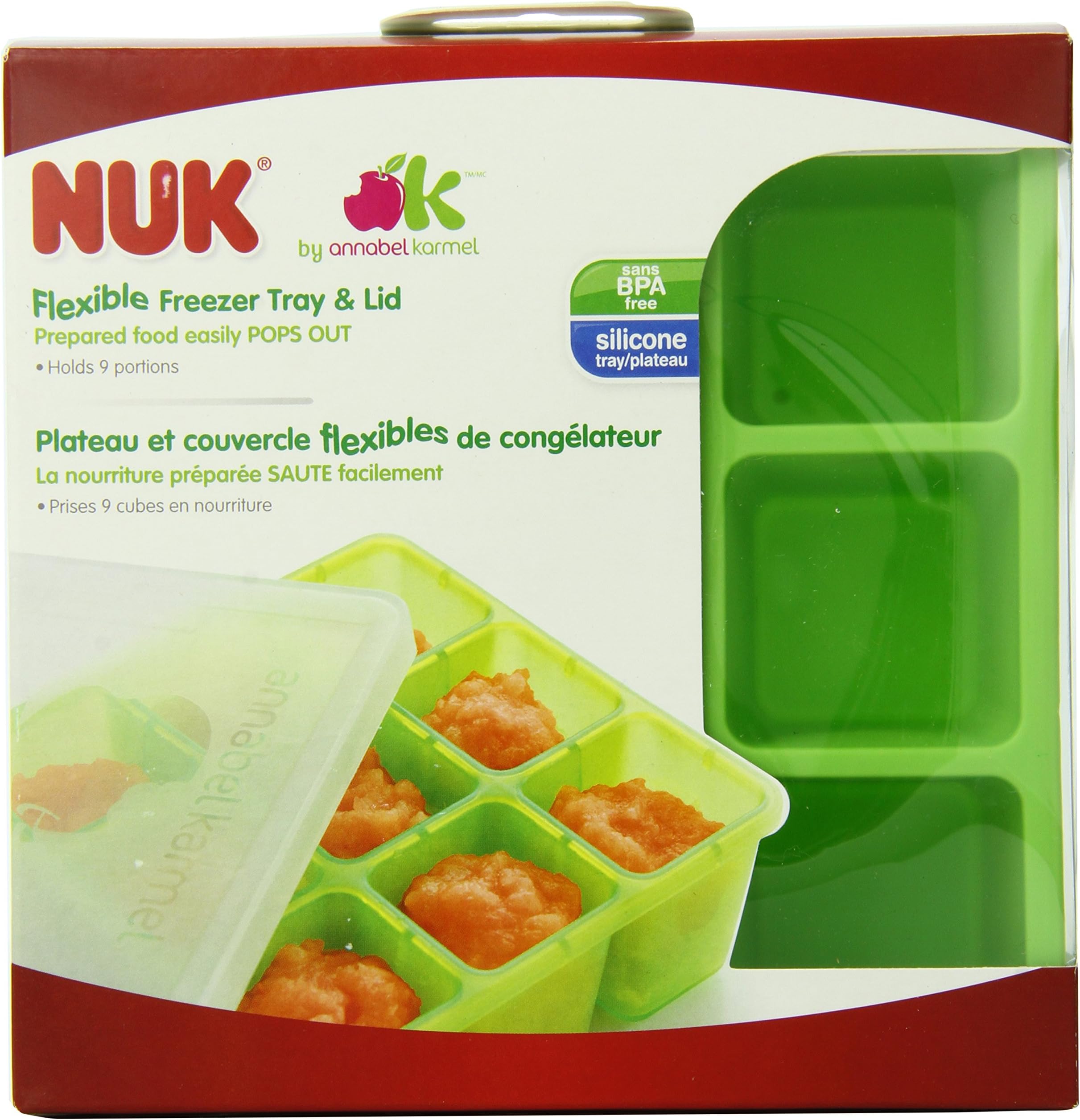 Homemade Baby Food Flexible Freezer Tray and Lid Set
