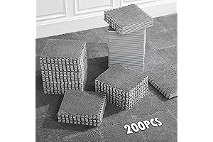 Interlocking Carpet Tiles Plush Puzzle Foam Floor Mat