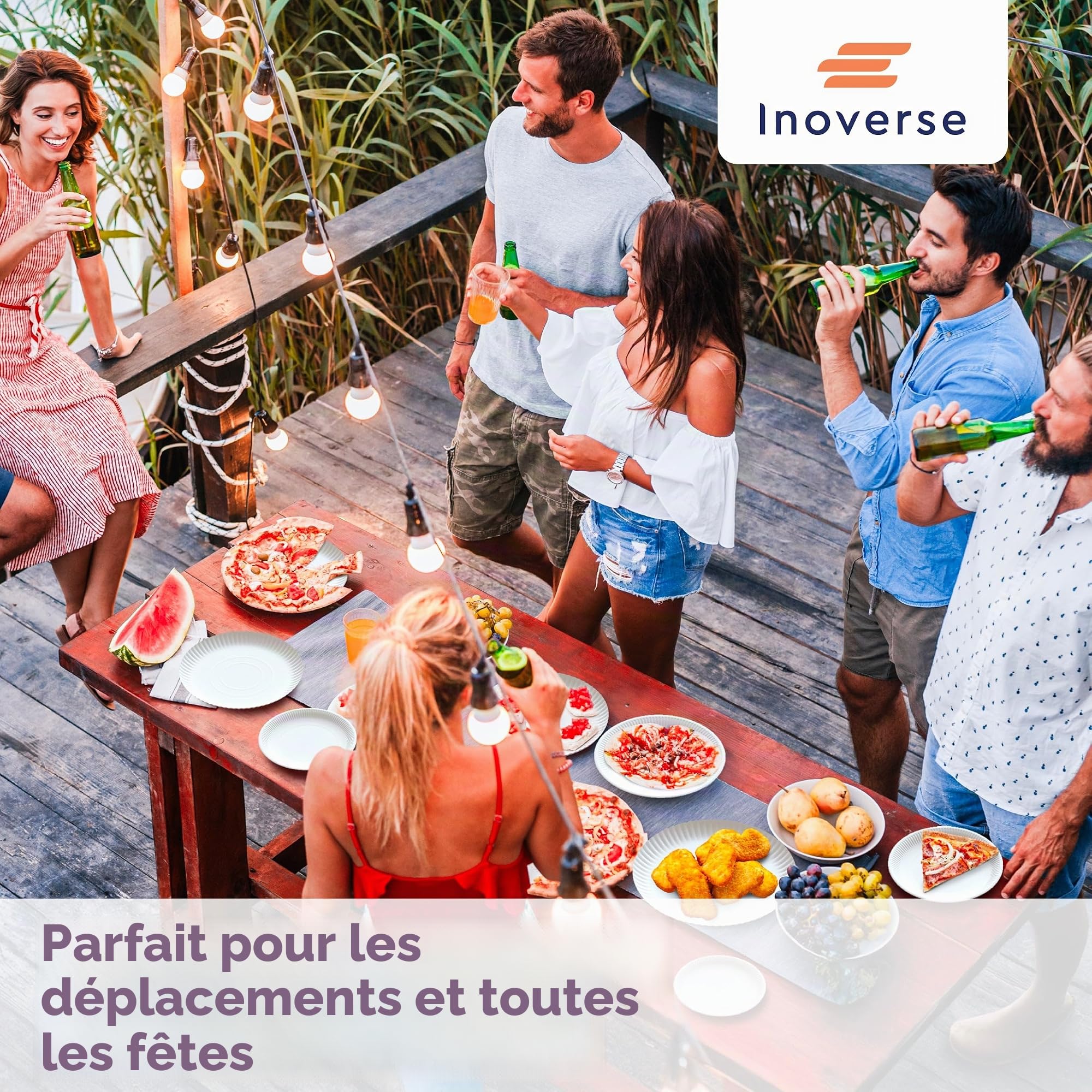 Inoverse Lot De 1000 Assiettes En Carton Blanches – Ø 23 Cm, Assiettes Rondes Jetables Écologiques Pour Gâteaux, Fêtes Et Événements