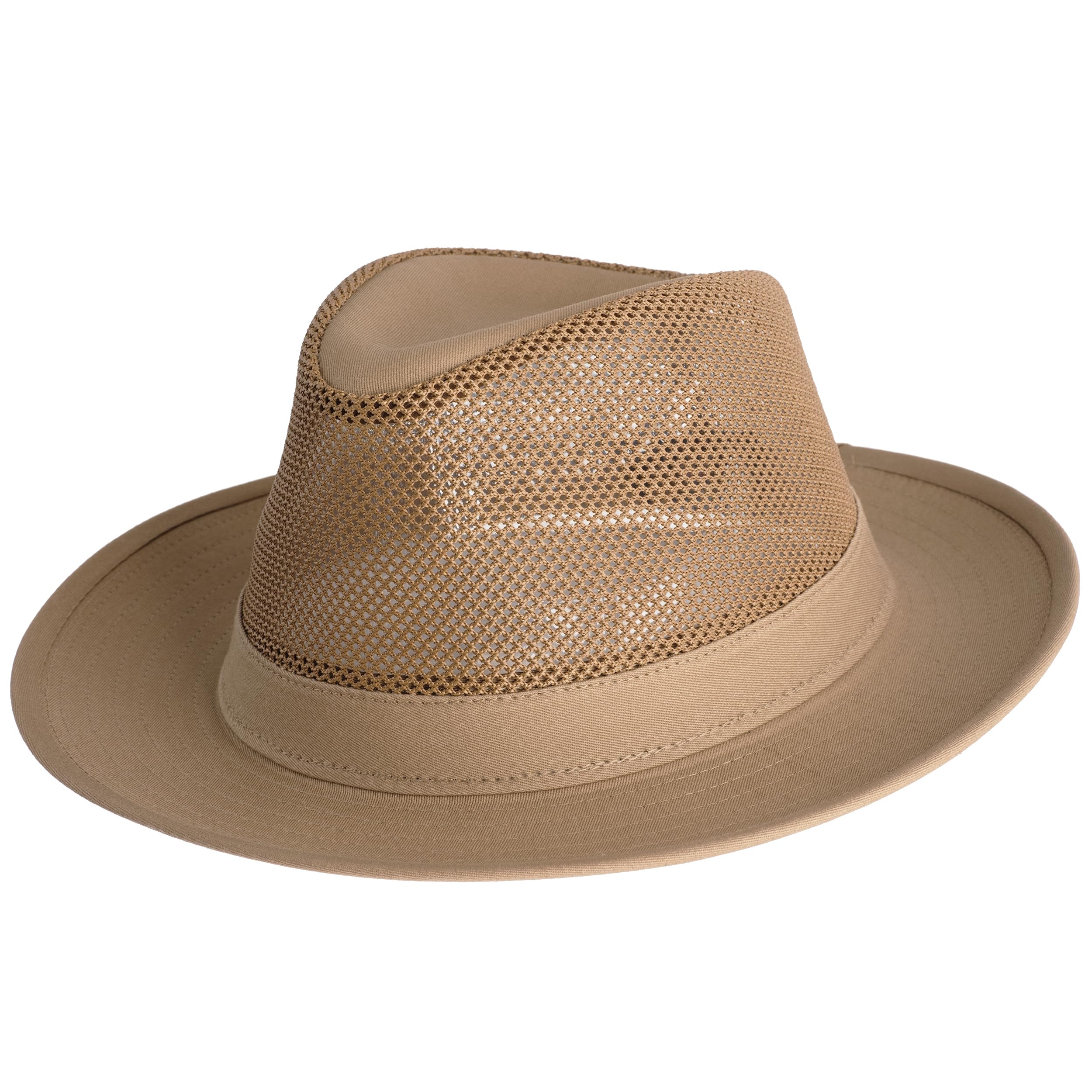 Henschel Hats Hiker Breezer Hat - Wide-Brim Sun Hat for Men with Low Mesh Crown |Fishing & Hiking Hat - Perfect Outdoor Hats