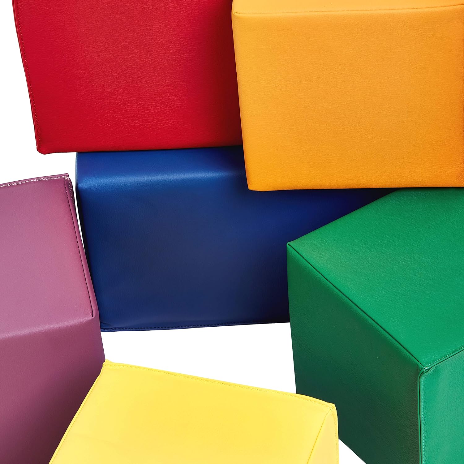 Amazon Basics Soft Play Blocks, Large Set, 7-Piece