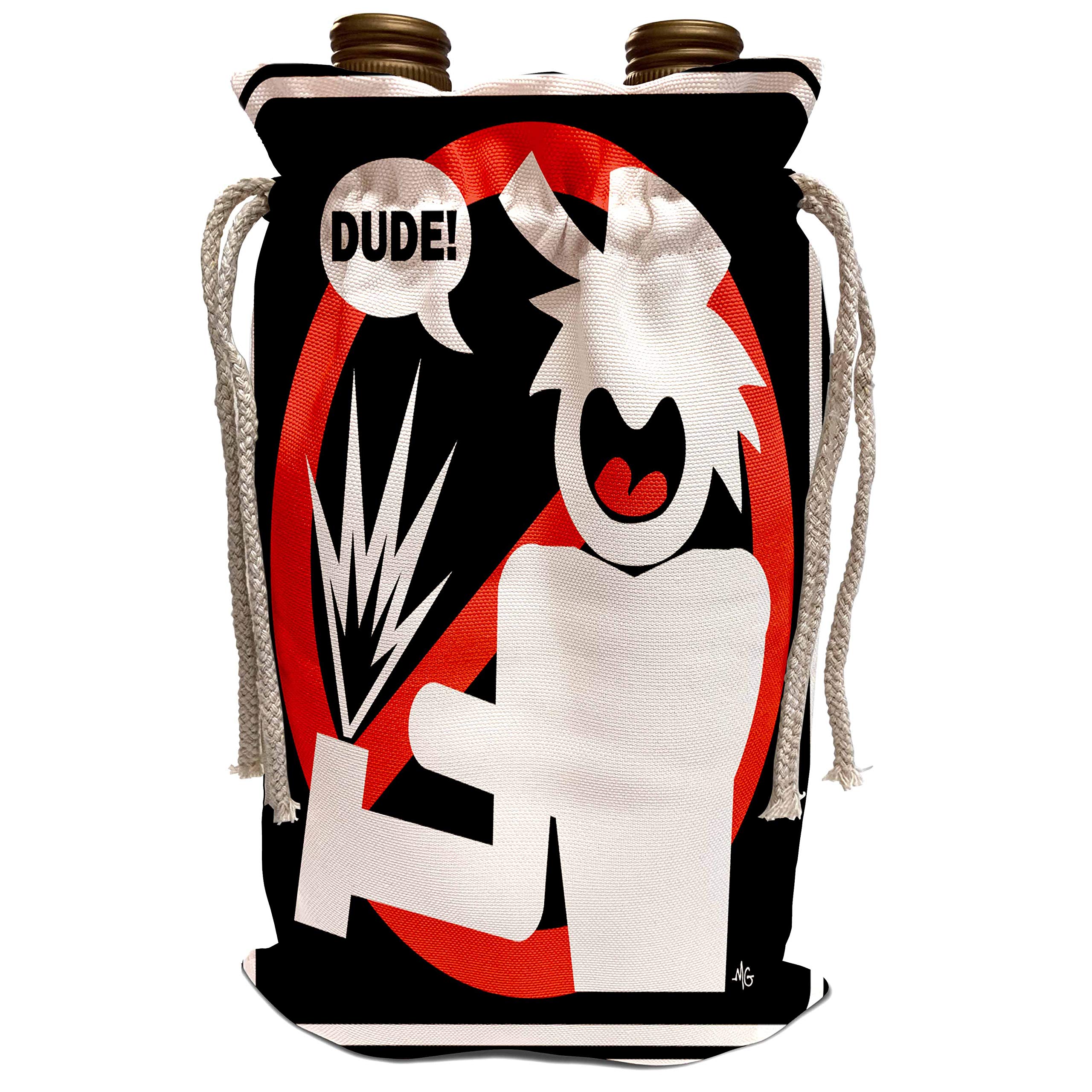 3dRose Mark Grace SCREAMNJIMMY Drinkin Hazards - KILLER BREWSKI black sign 2 - Wine Bag (wbg_14713_1)