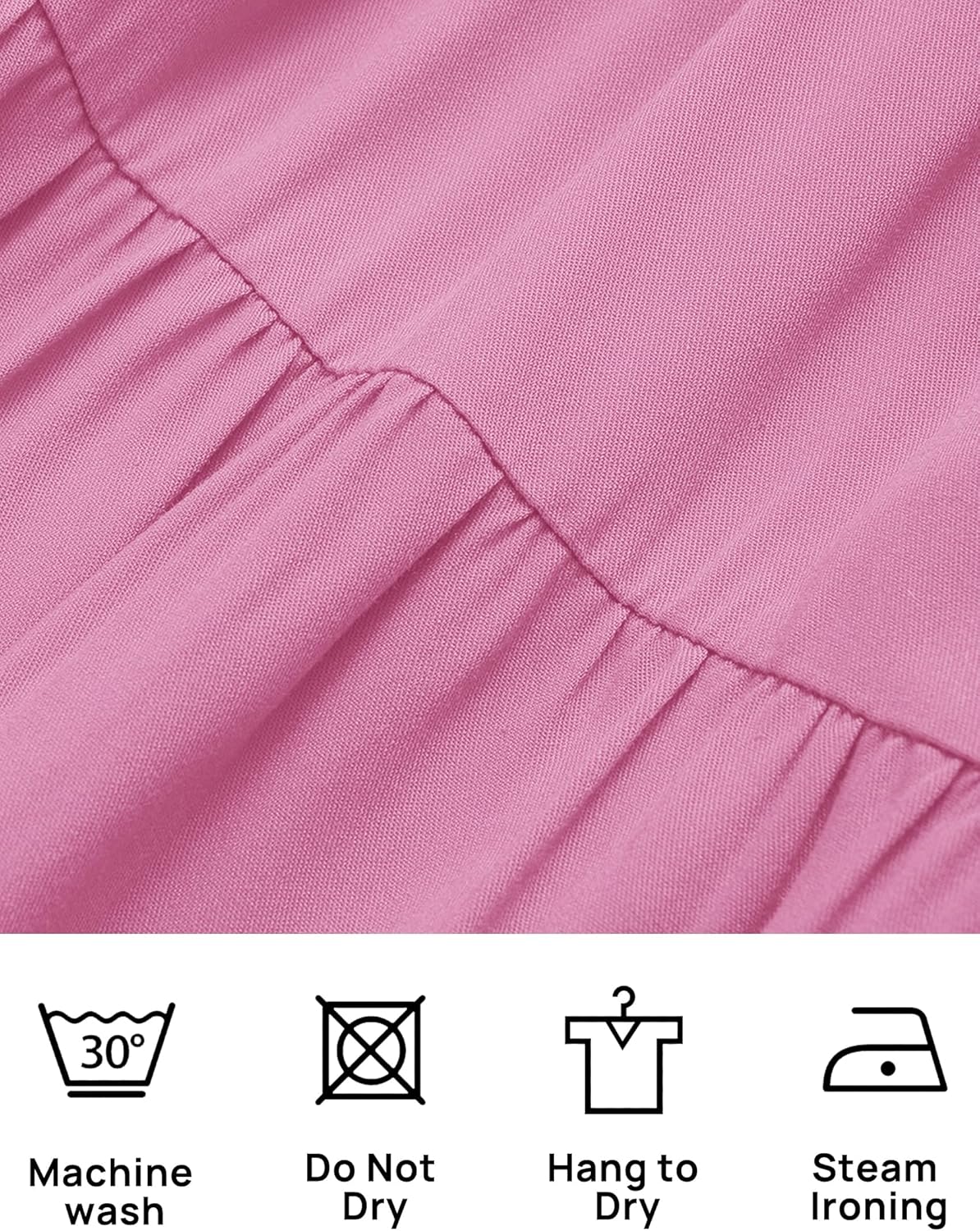 ZESICA Women's Boho 2026 Summer Square Neck Puff Sleeve Off Shoulder Smocked Tiered Casual A Line Short Mini Dress - Image 6