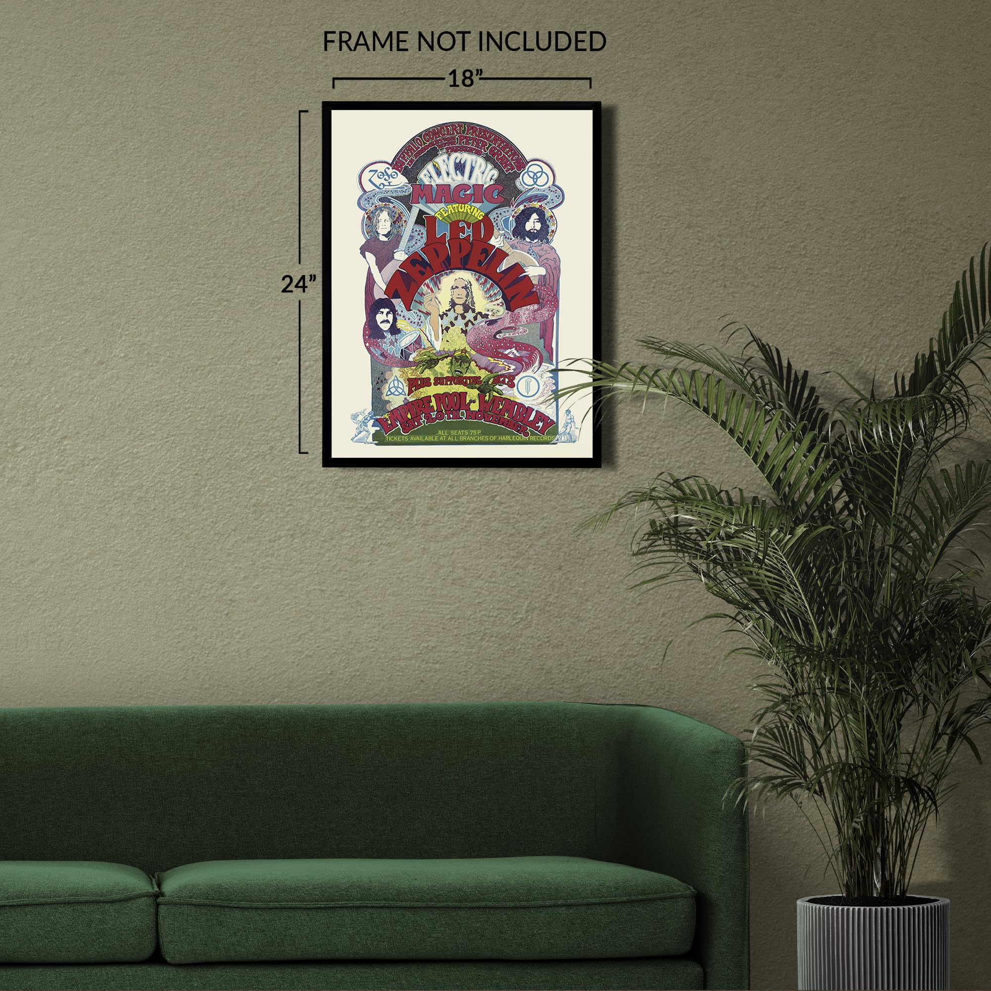 Amazon.com: HISTORIX Vintage 1971 Led Zeppelin Poster Matte
