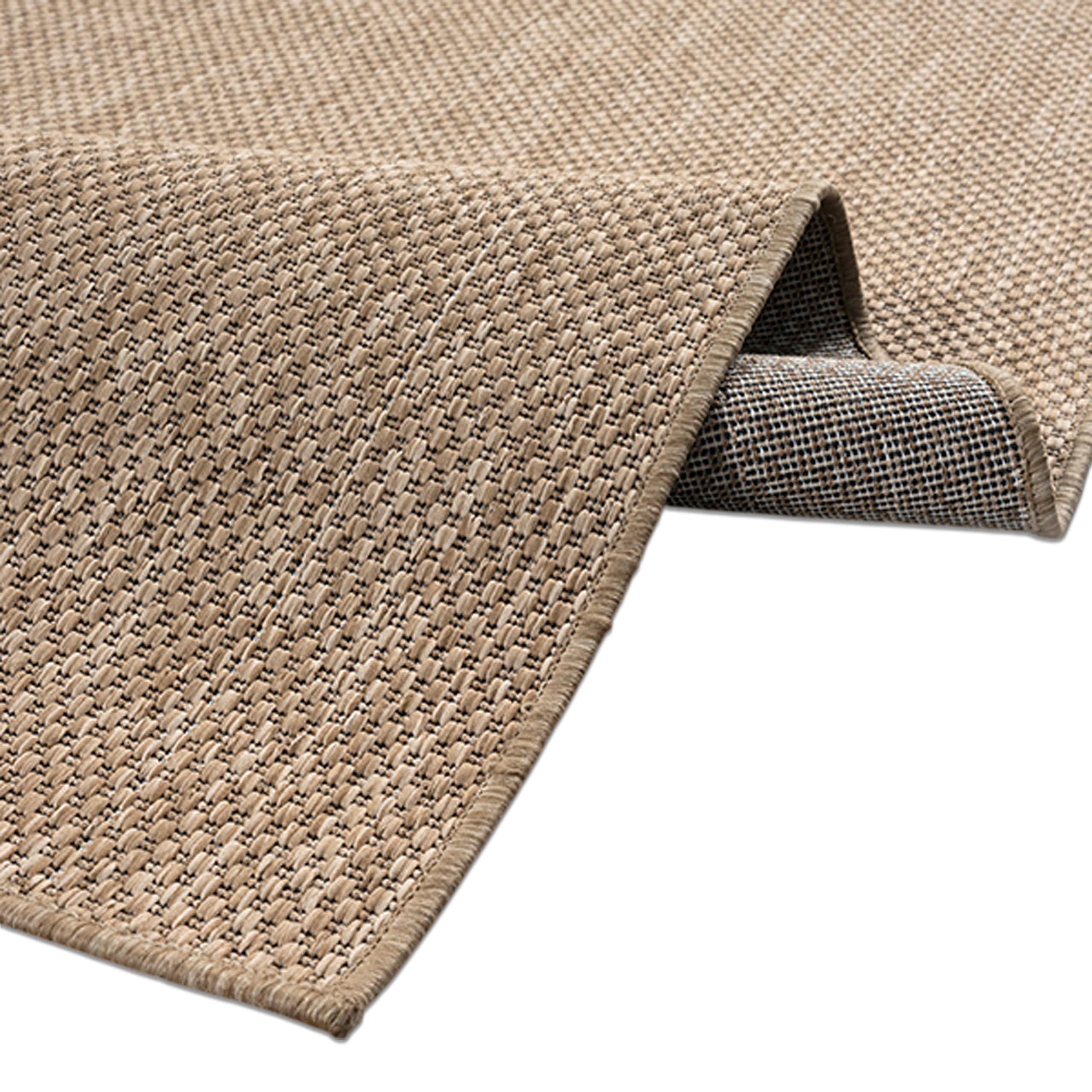 Teppich-Traum para terraza Comedor Cocina Avance salón Pasillo Resistente a la Intemperie fácil de Limpiar Transpirable Antimanchas Duradero Beige 120-x-170-cm