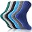 EBMORE Kids Merino Wool Hiking Socks Boys Toddlers Girls Winter Thermal Thick Warm Boot Cushion Ski Snow Gift Socks Stocking Stuffers 6 Pairs(Assorted,1-3T)